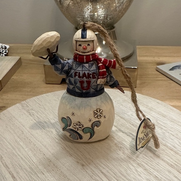 Jim Shore Snowman/Football Hanging Ornament NWT 4019067 - Picture 1 of 3